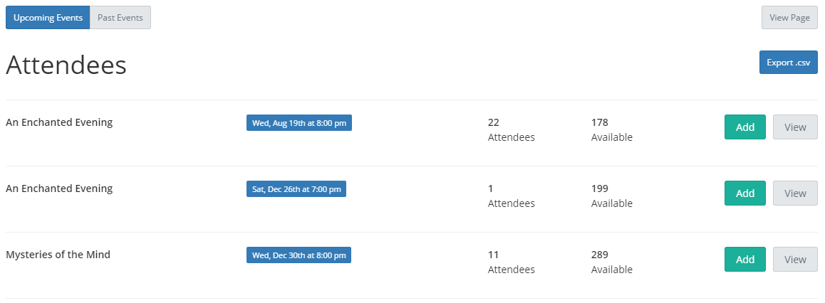 Add Attendees