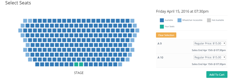 New Feature: Reserved Seating with WellAttended